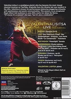 Valentina Lisitsa: Live／DVD Amazon.com: Valentina Lisitsa Live At The Royal Albert Hall